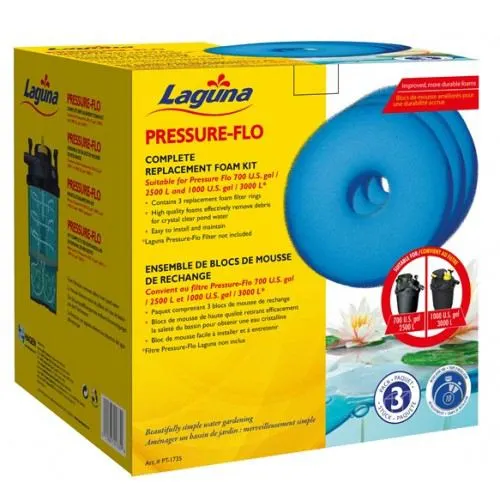 Laguna Lagune Foamex Pour Pressure Flo 3000 3Unités 3 Laguna Lagune Foamex Pour Pressure Flo 3000 3Unités