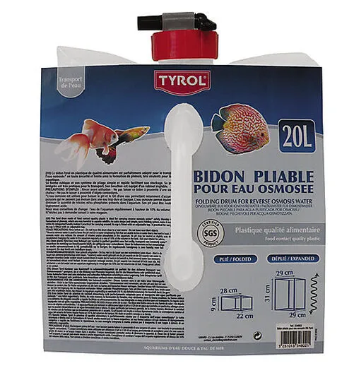 Tyrol - Bidon Pliable En Plastique Pour Eau Osmosée - 20L 3 Tyrol - Bidon Pliable En Plastique Pour Eau Osmosée - 20L