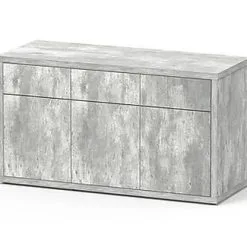 Aquatlantis - Meuble SUBLIME 150 Gris Béton Pour Aquarium - 150x60x83cm