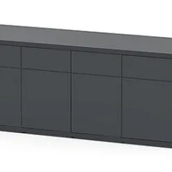 Aquatlantis - Meuble SUBLIME 200 Anthracite Pour Aquarium - 200x70x83cm