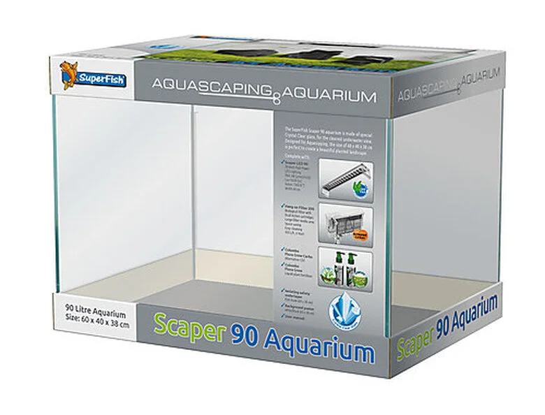 Superfish - Aquarium SCAPER 90 En Verre Crystal Clear - 90L 5 Superfish - Aquarium SCAPER 90 En Verre Crystal Clear - 90L - Afbeelding 3