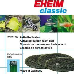 Eheim - Mousses De Charbon Pour Filtres D'Aquarium 2213 - X3