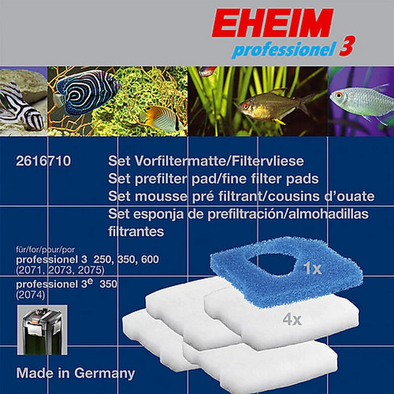 Eheim - Lot Mousse Et 4 Ouates Pour Filtres Professionnel 3 2071/73/74/75 3 Eheim - Lot Mousse Et 4 Ouates Pour Filtres Professionnel 3 2071/73/74/75
